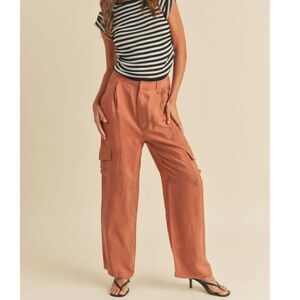 Miou Muse Dusty Brick Straight Leg Cargo Pants Women’s Medium